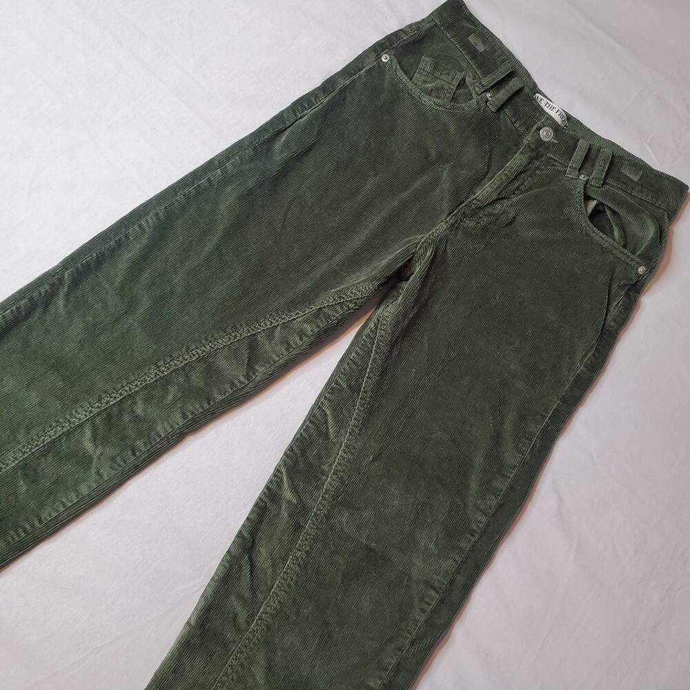 Free People We the Free Size 26 Risk Taker High Rise Straight Corduroy Pant